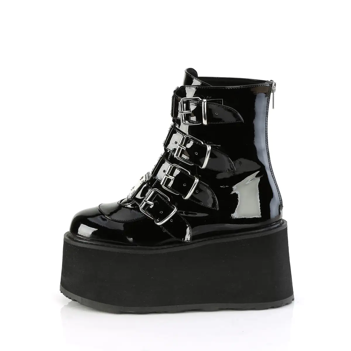 3 Inch Platform DAMNED-105 Black Patent