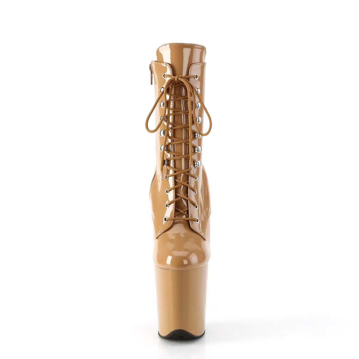 8 Inch Heel FLAMINGO-1020 Toffee Patent