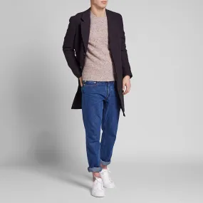 Acne Studios Peele Cashmere Donegal Crew KnitBeige Multi