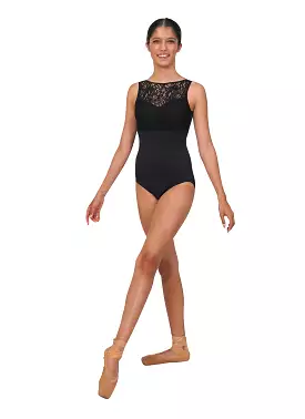 Adult Lace V-Back Tank Leotard