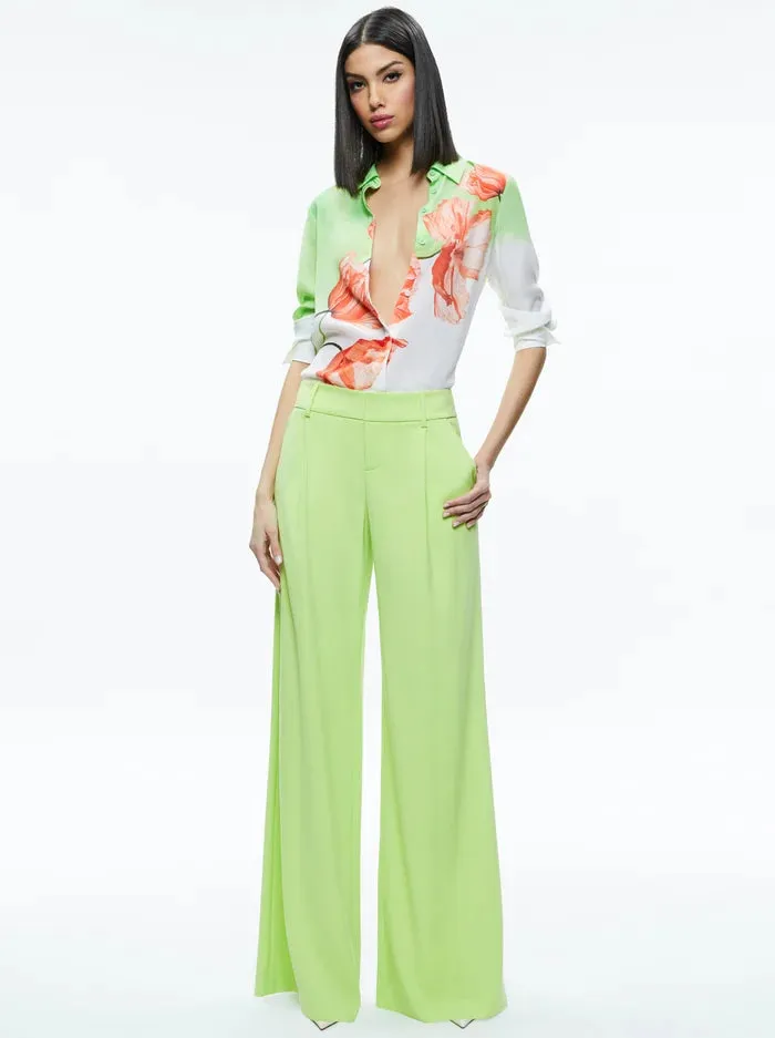 Alice + Olivia - Eric Pant - Sharp Green