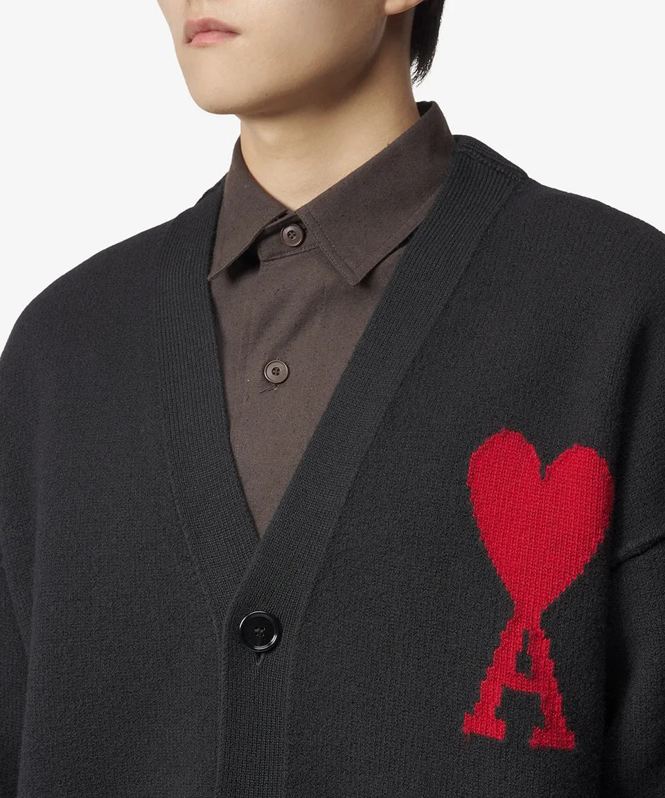 AMI PARIS  |Heart Unisex Wool Street Style Plain Oversized Logo