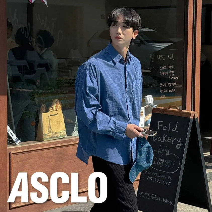 ASCLO  |Casual Style Unisex Street Style Long Sleeves Plain Cotton