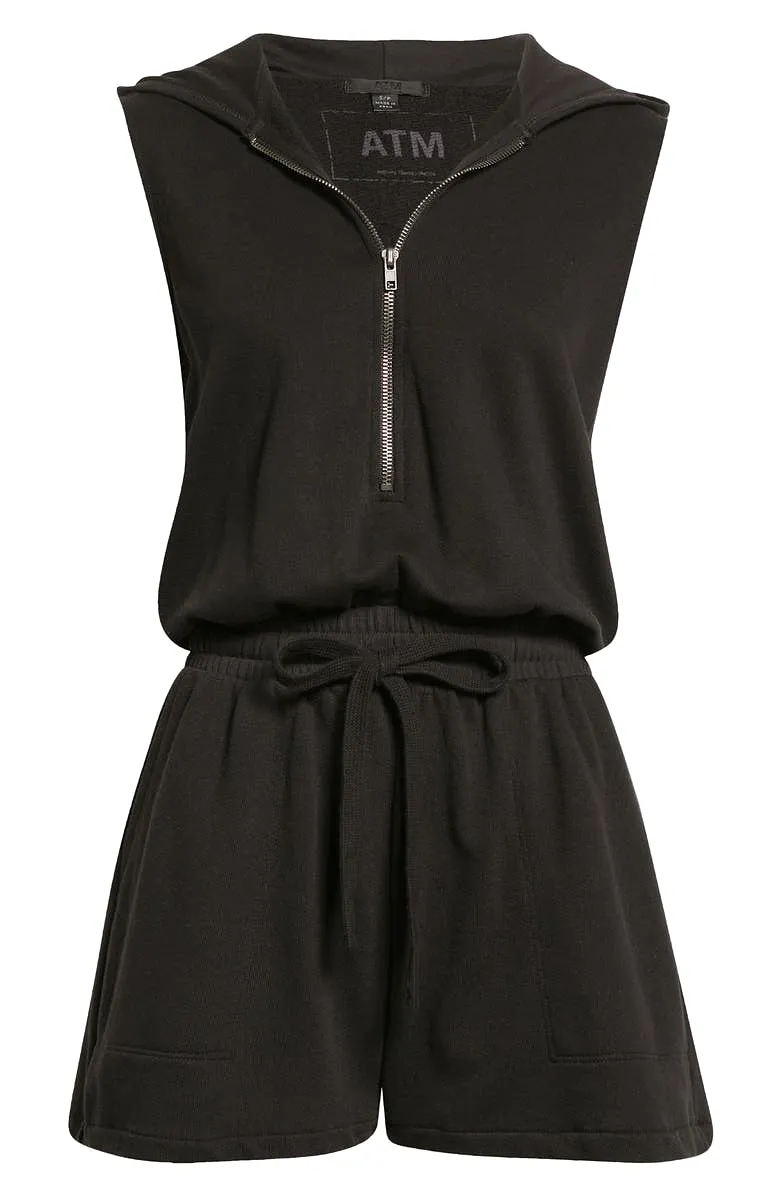 ATM Sleeveless Hoodie Romper