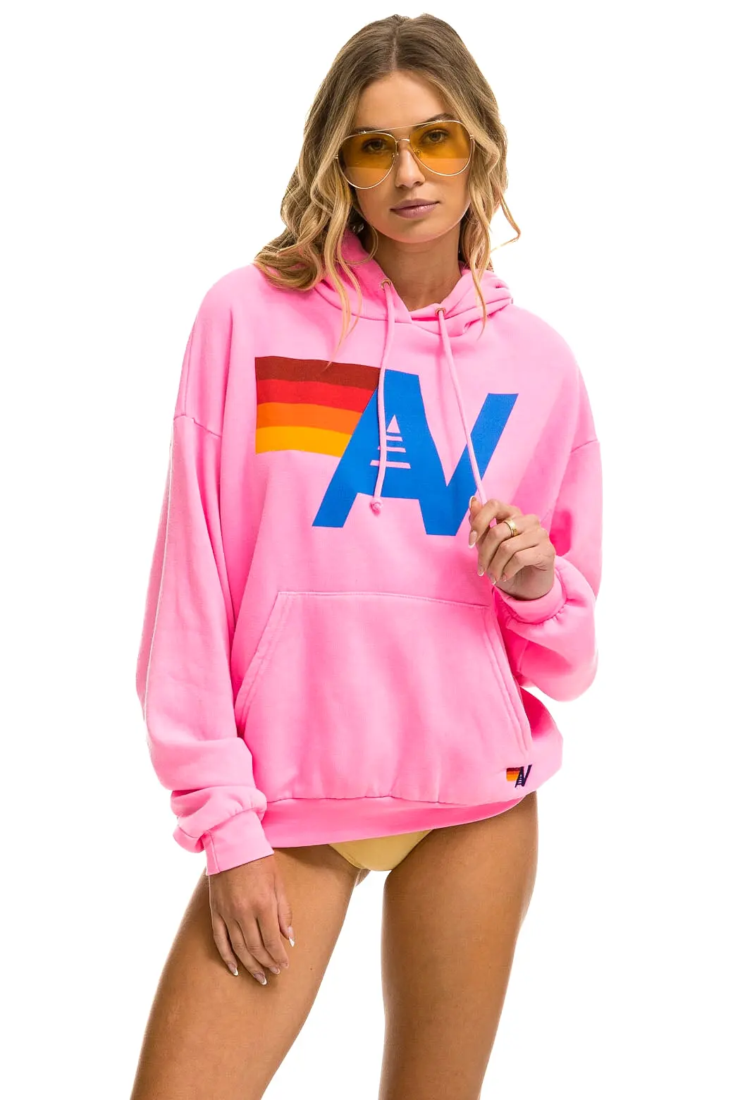 Aviator Nation Logo Pullover Relaxed Hoodie