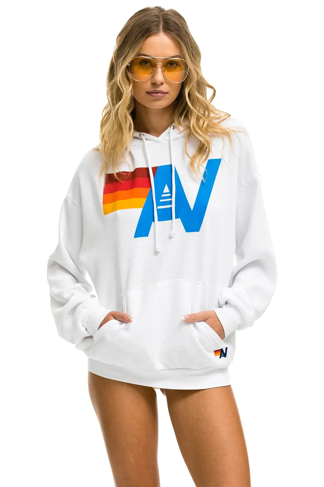 Aviator Nation Logo Pullover Relaxed Hoodie