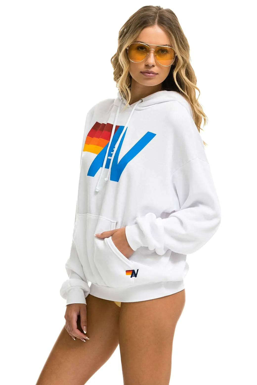 Aviator Nation Logo Pullover Relaxed Hoodie