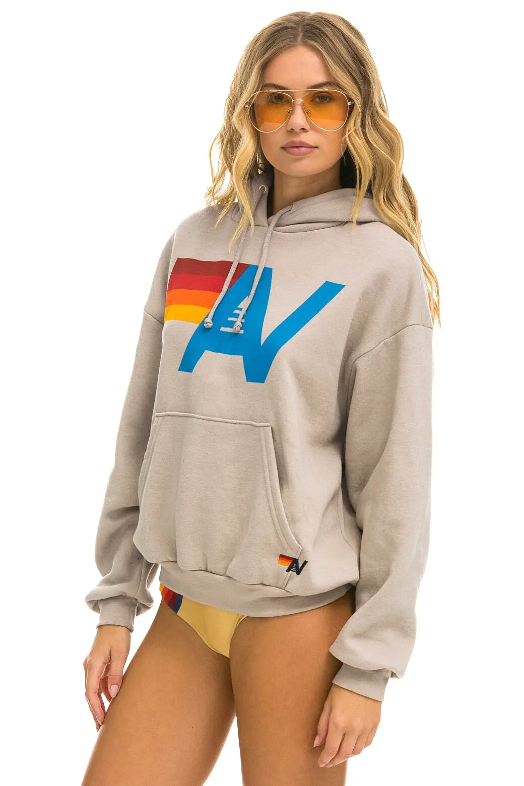 Aviator Nation Logo Pullover Relaxed Hoodie