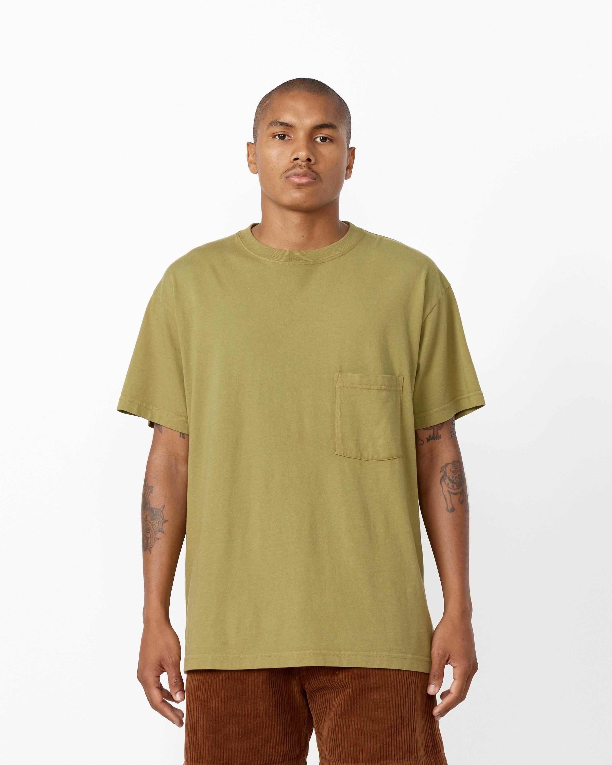 Big Pocket Tee in Avocado