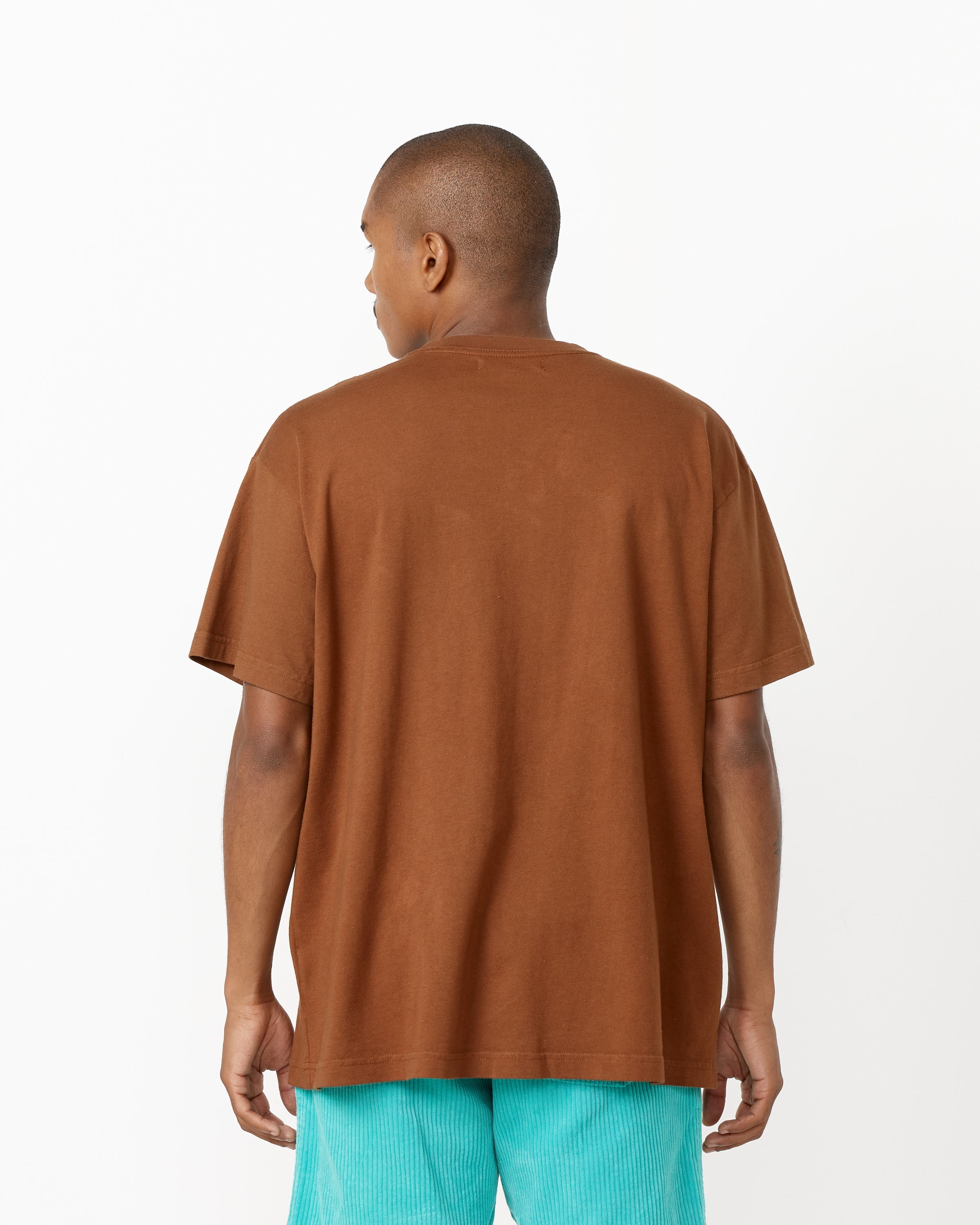 Big Pocket Tee in Pier Brown