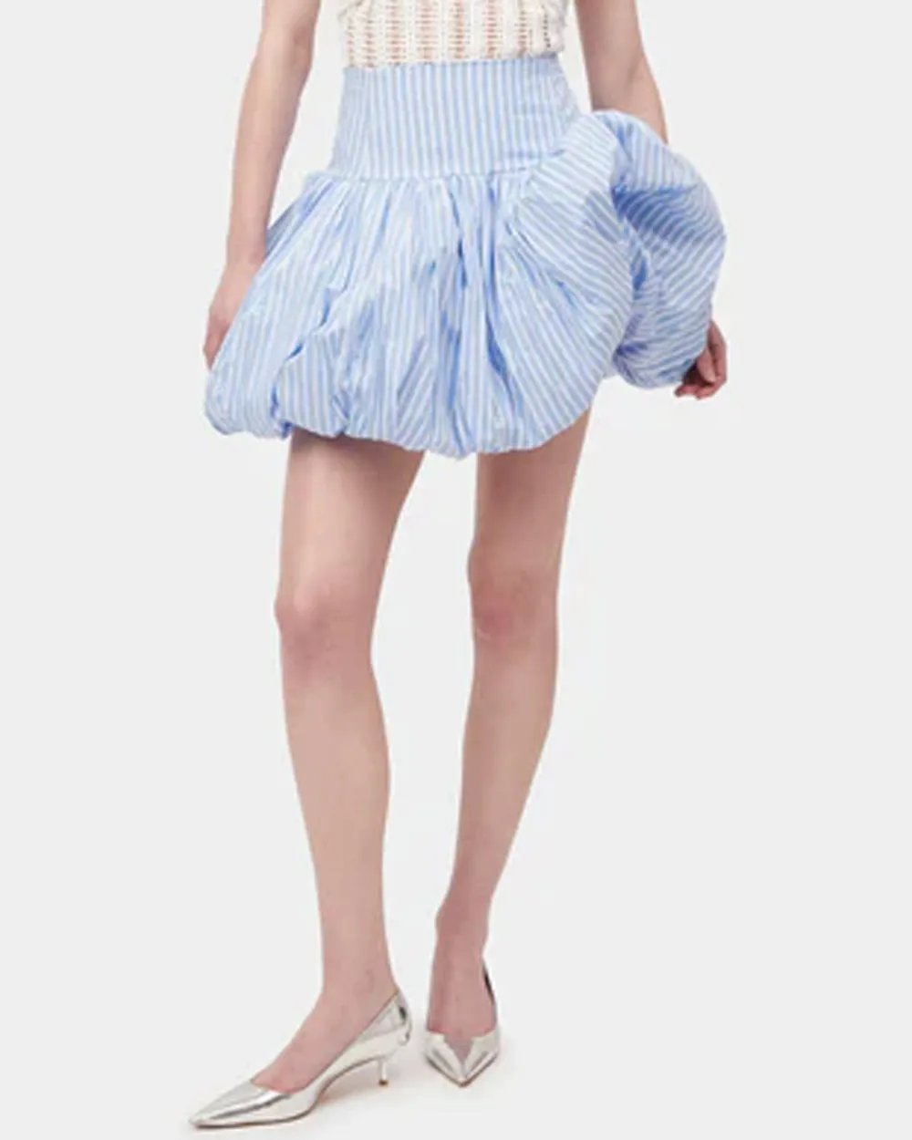 Blue Stripe Brianna Mini Skirt