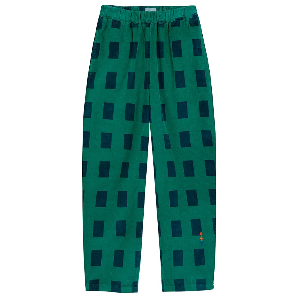 Bobo Choses Woman Cocoon Pants Green Checks