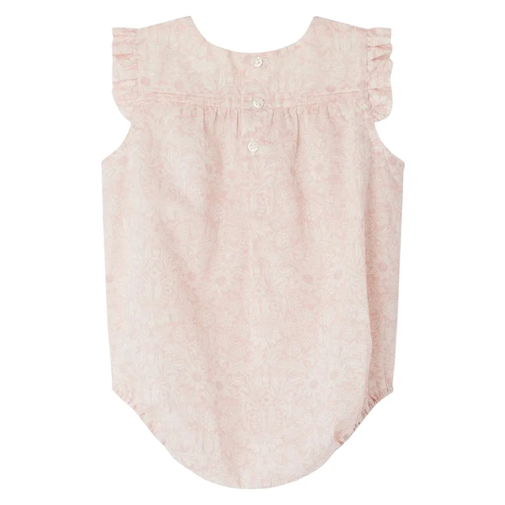 Bonpoint Baby Florentina Romper Pale Pink