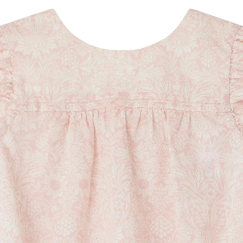 Bonpoint Baby Florentina Romper Pale Pink