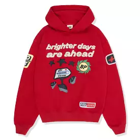 Broken Planet Brighter Days Are Ahead Ruby Red Hoodie