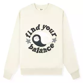 Broken Planet Find Your Balance Bone White Crewneck