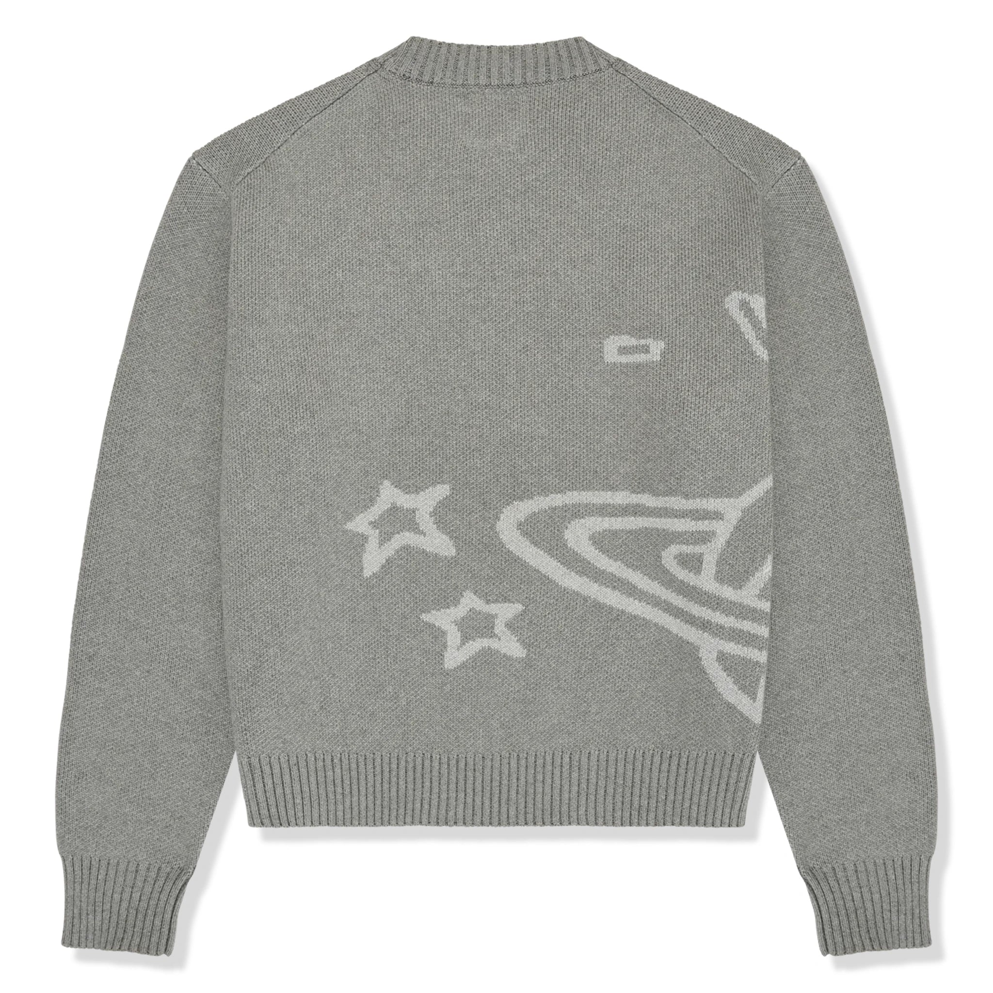 Broken Planet Heather Grey Planet Knit Sweatshirt