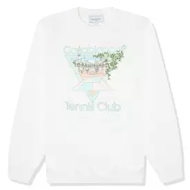 Casablanca Tennis Club Printed White Pastelle Sweatshirt