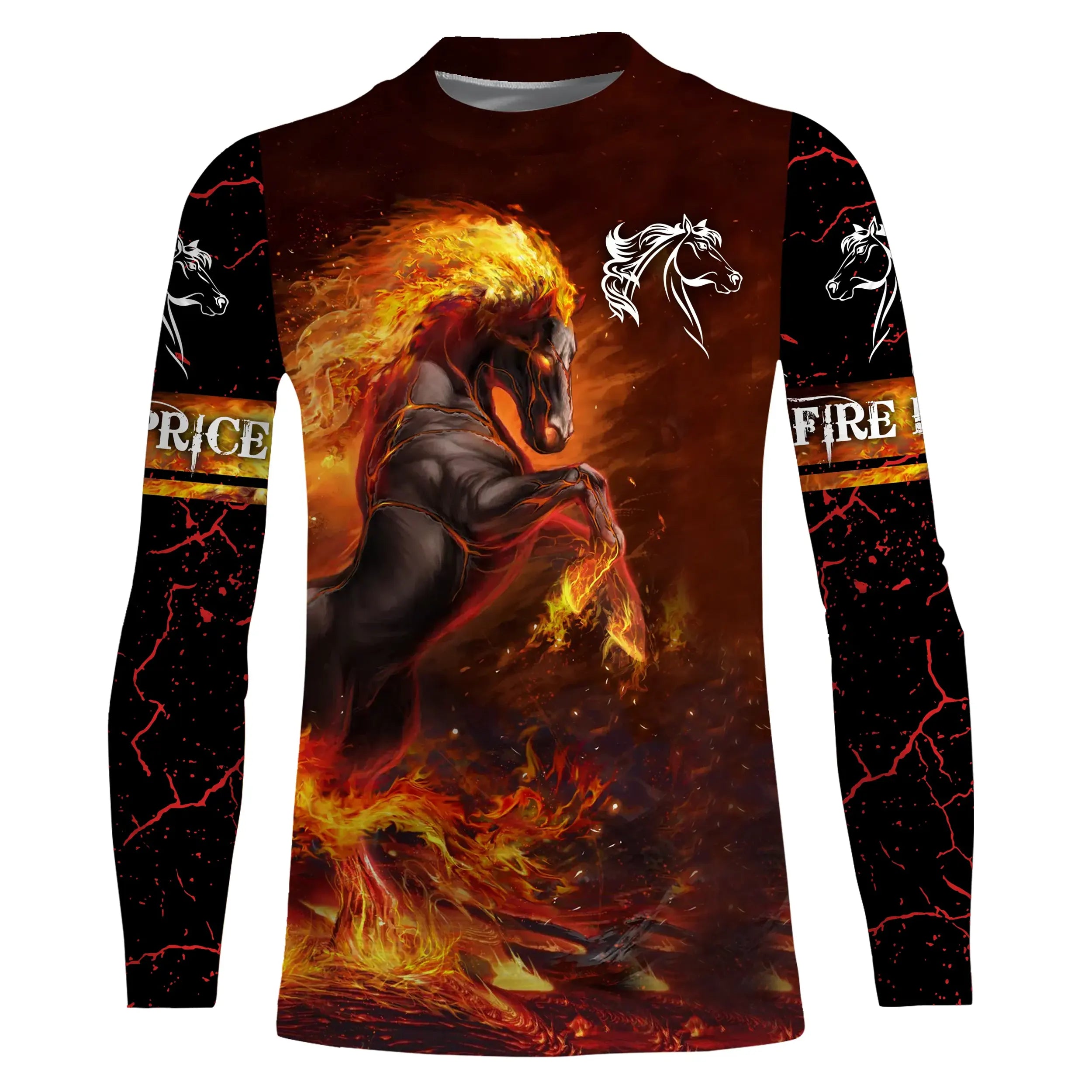 Chiptshirts T-shirt Chevaux de Feu-Cadeau Personnalisé Amoureux des Chevaux, Fan de Cheval - CTS18062215