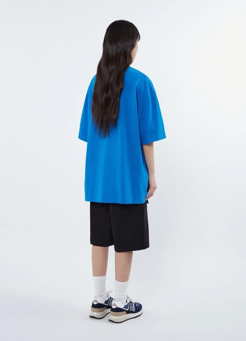 Code graphy  |Unisex Street Style Cotton Short Sleeves Oversized Logo