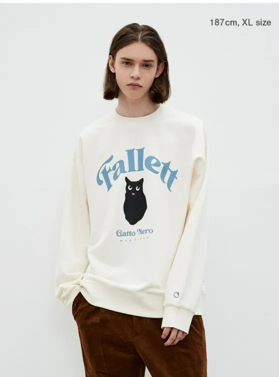 Fallett  |Unisex Street Style Oversized Sweatshirts