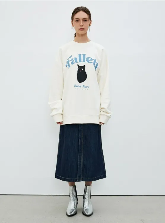 Fallett  |Unisex Street Style Oversized Sweatshirts