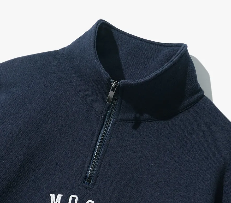 FP142  |【FEPL】★MOONSTRUCK HALF ZIP-UP OVREFIT SWEATSHIRT