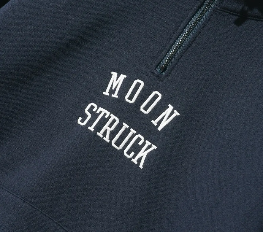 FP142  |【FEPL】★MOONSTRUCK HALF ZIP-UP OVREFIT SWEATSHIRT