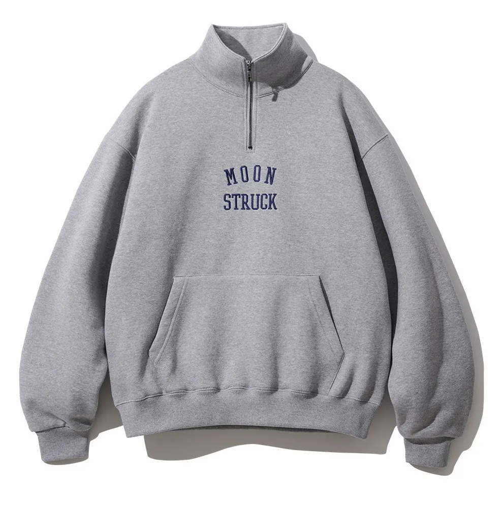 FP142  |【FEPL】★MOONSTRUCK HALF ZIP-UP OVREFIT SWEATSHIRT