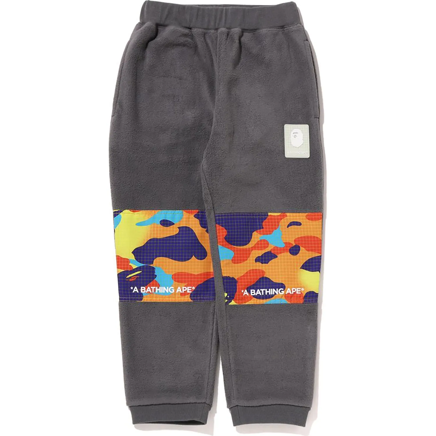 GRID CAMO COLOR BLOCK FLEECE PANTS KIDS