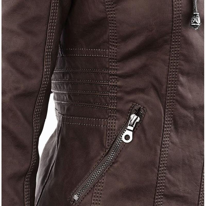 Hooded Leather Jackets For Women