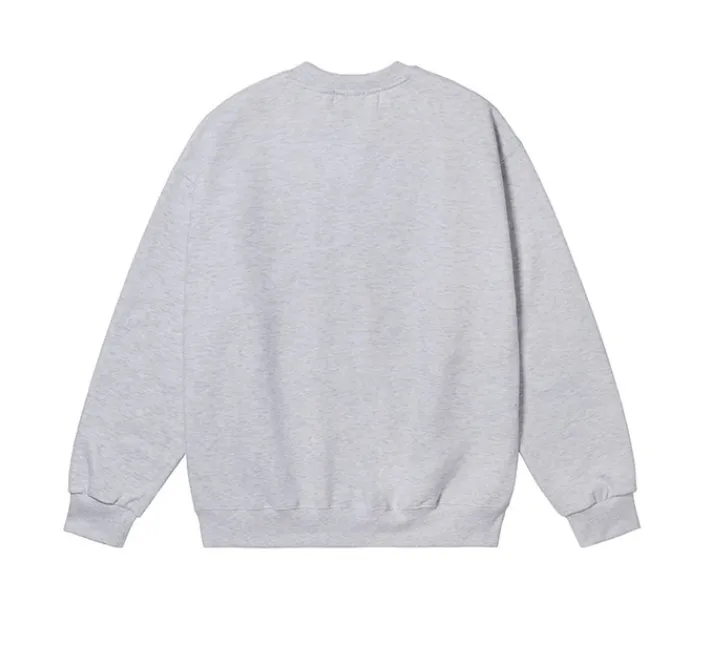 HUE  |Unisex Street Style Long Sleeves Plain Cotton Oversized