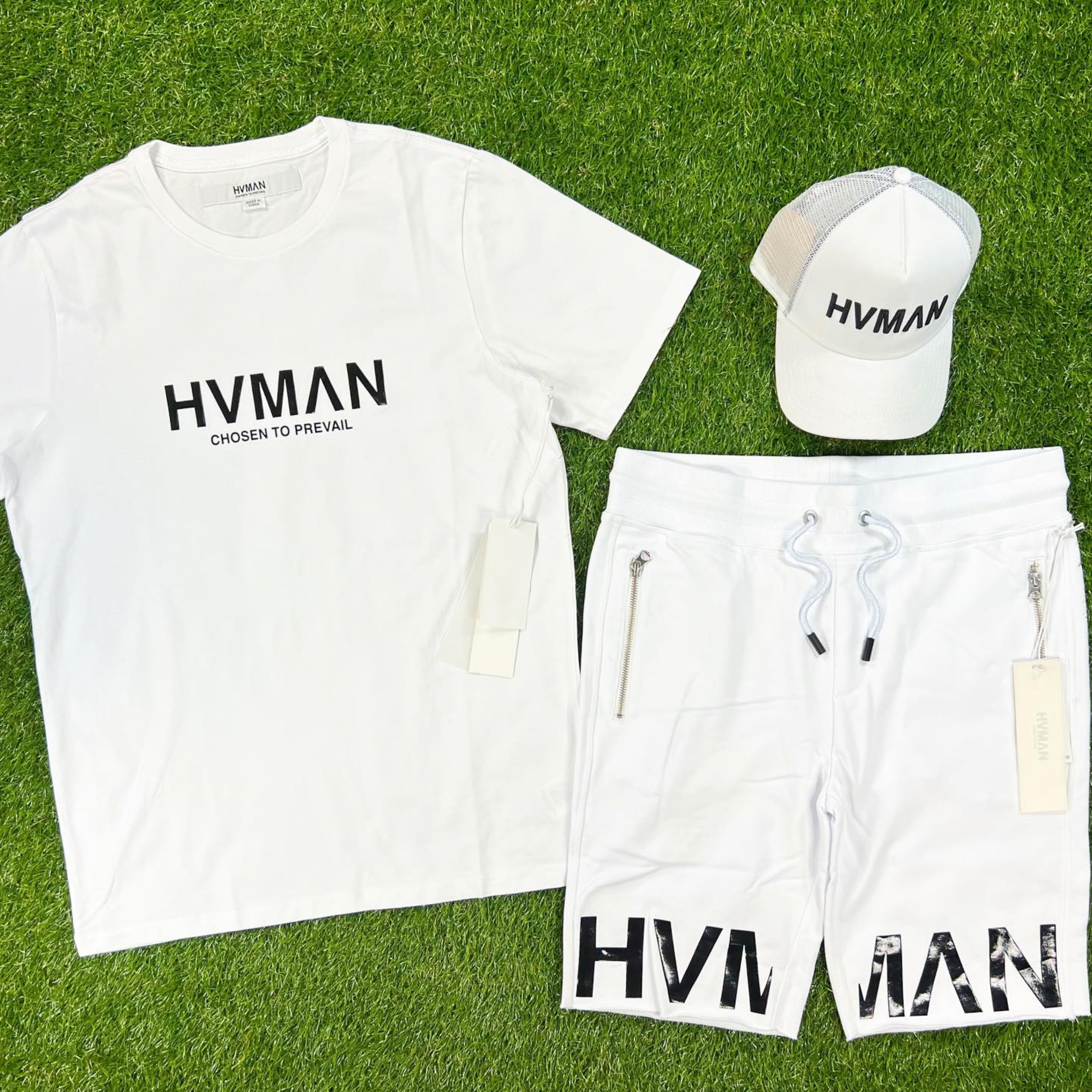 HVMAN French Terry Sweatshort (White) /C8