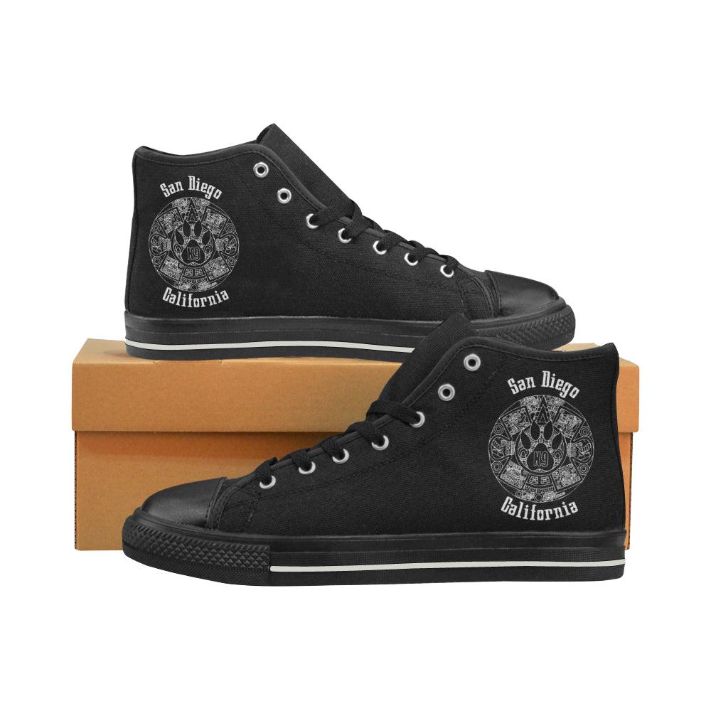 K9 San Diego Women's Classic High Top Canvas Shoes