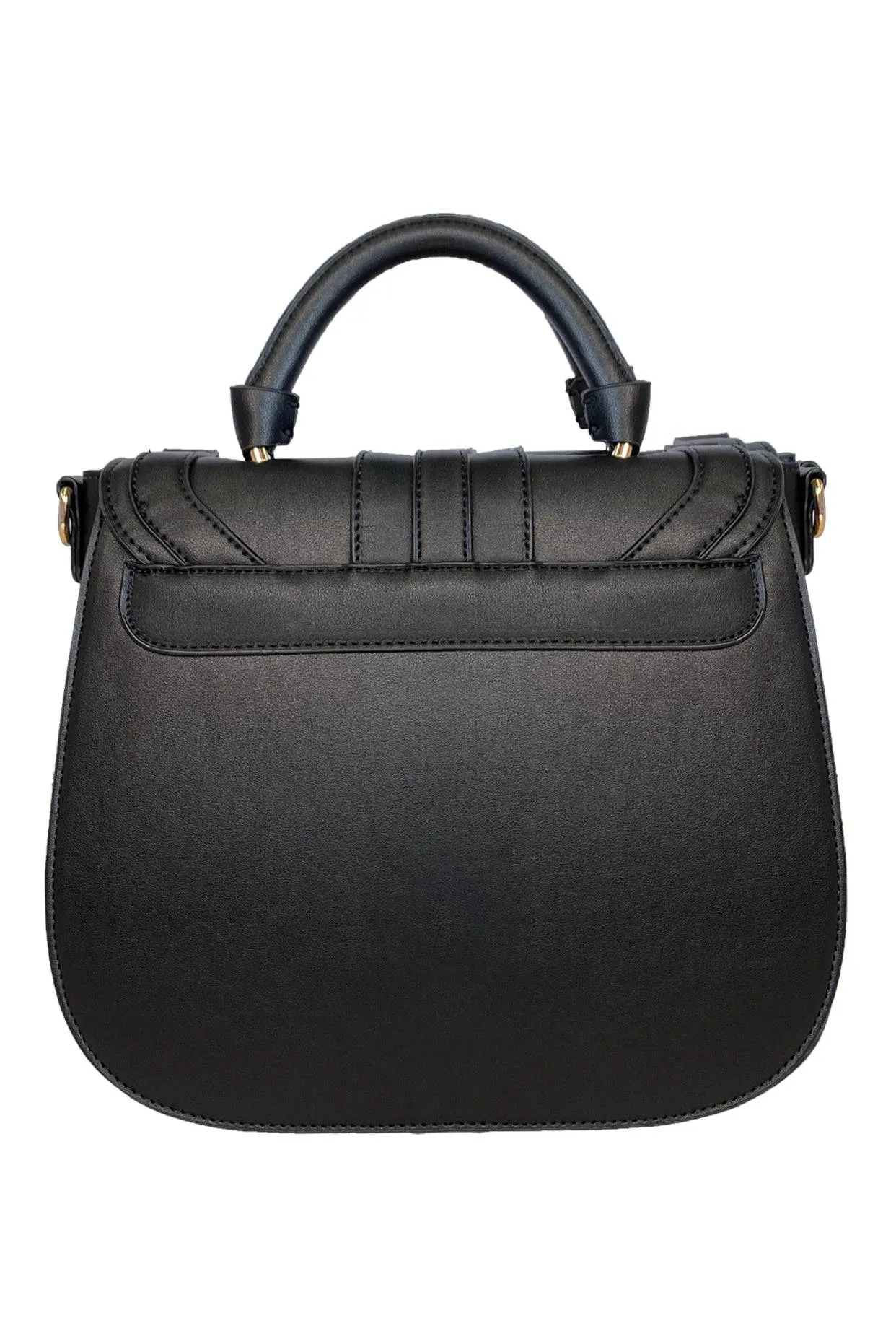 La Parisienne Ruffle Handbag (Black)