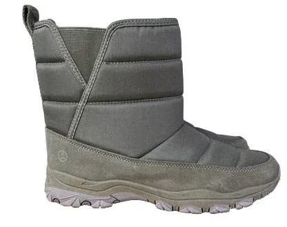 Lands' End Women's Squall Lite Insulated Snow WINTER Boots TAUPE 9 B