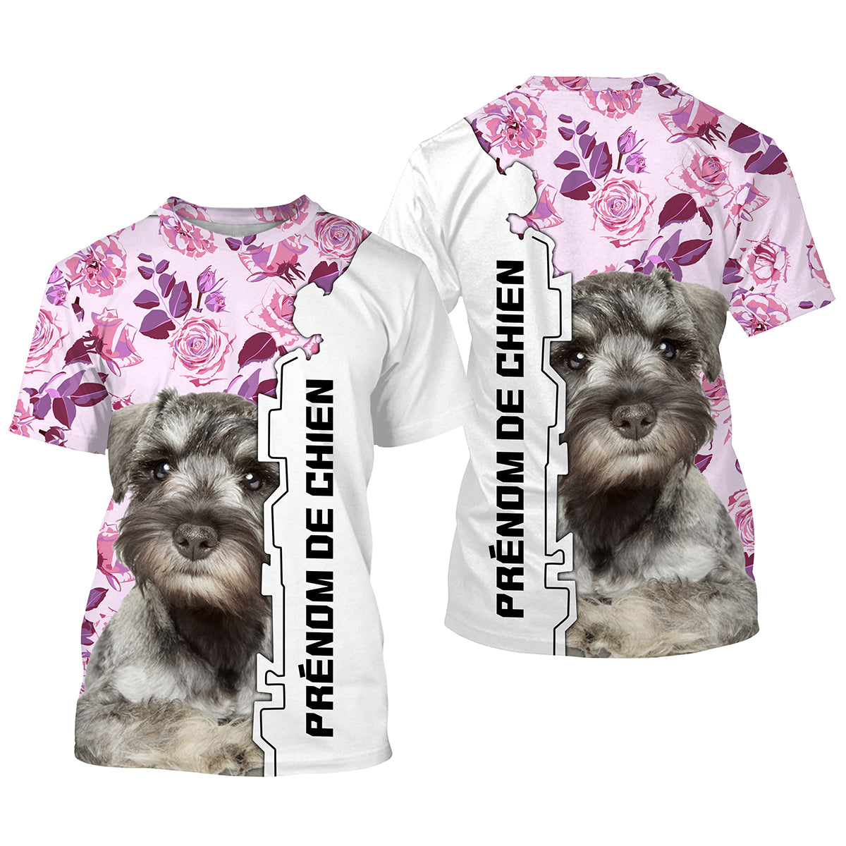 Le Schnauzer Miniature, Schnauzer Nain, Race de Chien d'Origine Allemande, T-shirt, Sweat à Capuche Pour Femme, Cadeau Personnal