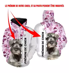 Le Schnauzer Miniature, Schnauzer Nain, Race de Chien d'Origine Allemande, T-shirt, Sweat à Capuche Pour Femme, Cadeau Personnal