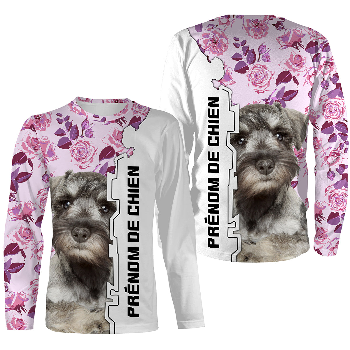 Le Schnauzer Miniature, Schnauzer Nain, Race de Chien d'Origine Allemande, T-shirt, Sweat à Capuche Pour Femme, Cadeau Personnal