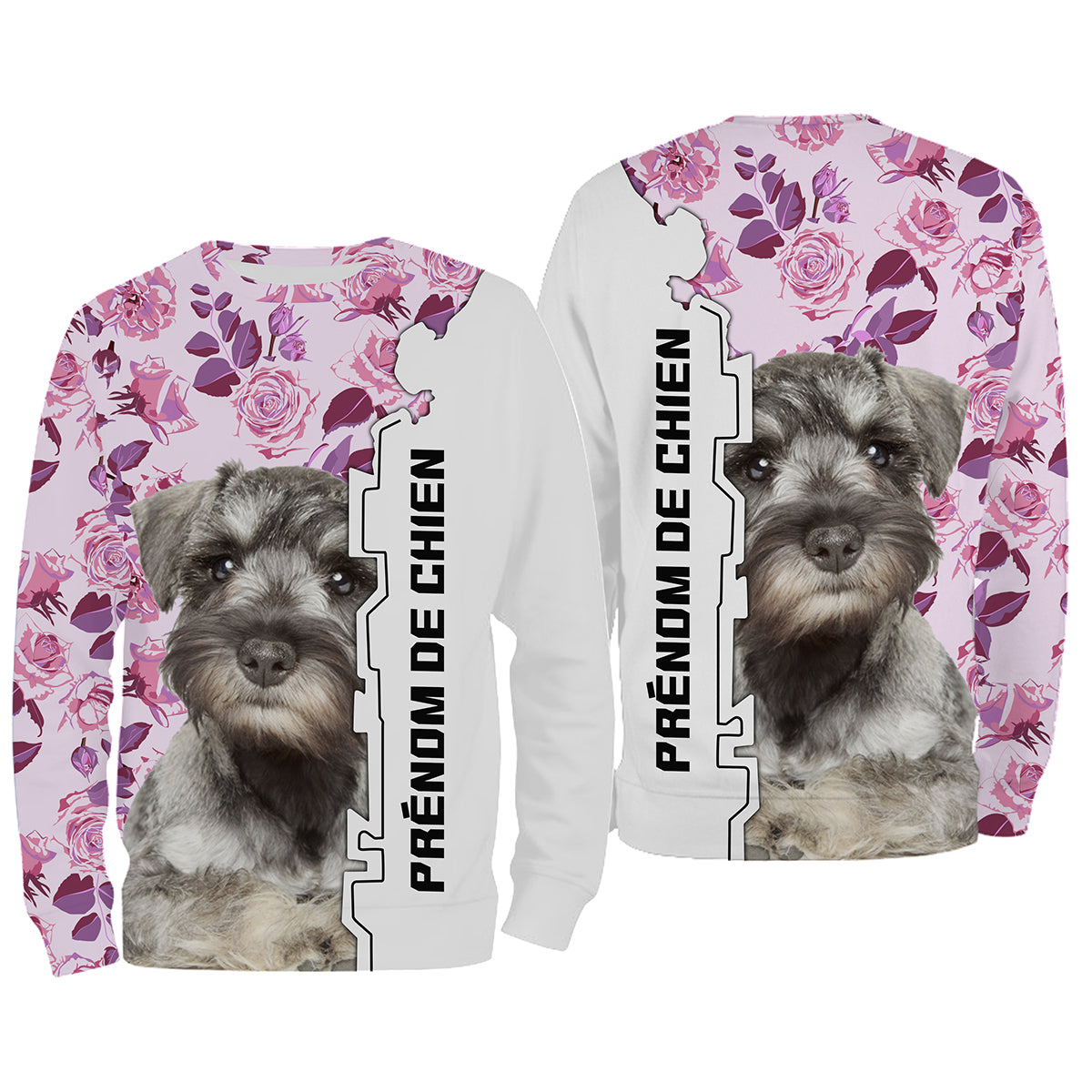 Le Schnauzer Miniature, Schnauzer Nain, Race de Chien d'Origine Allemande, T-shirt, Sweat à Capuche Pour Femme, Cadeau Personnal