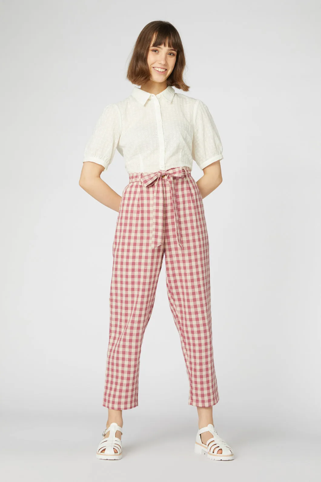 Maggie Gingham Check Pant