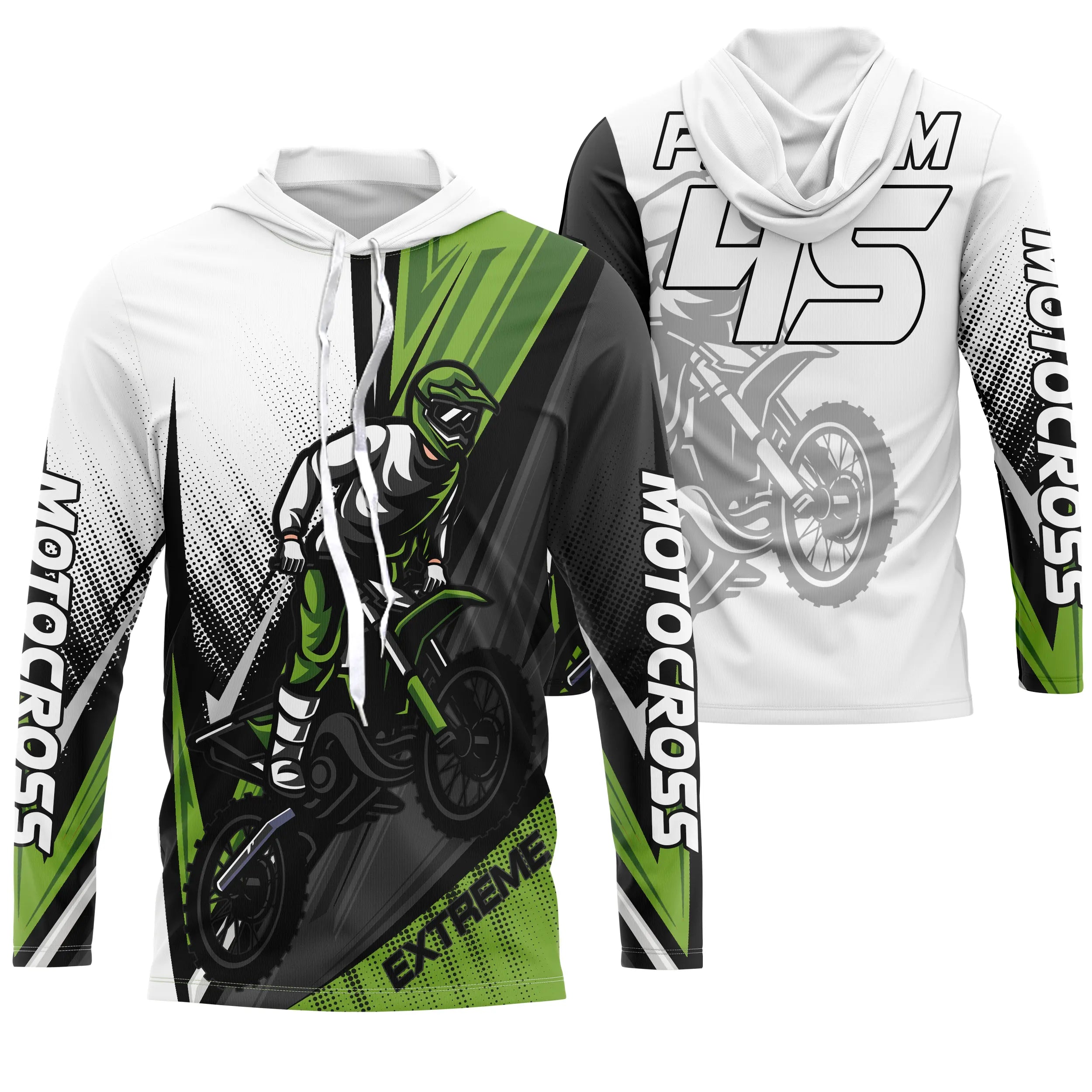 Maillot Cross Personnalisé Protection UV, Cadeau Idéal Pilote MX, T-shirt Moto Passion - CT21122201