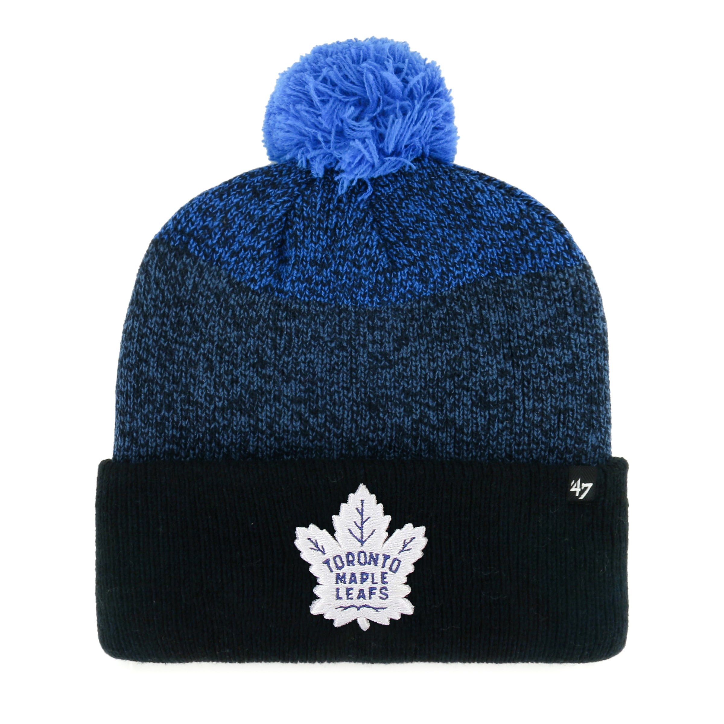 Maple Leafs Men's Dark Freeze Cuffed Pom Toque