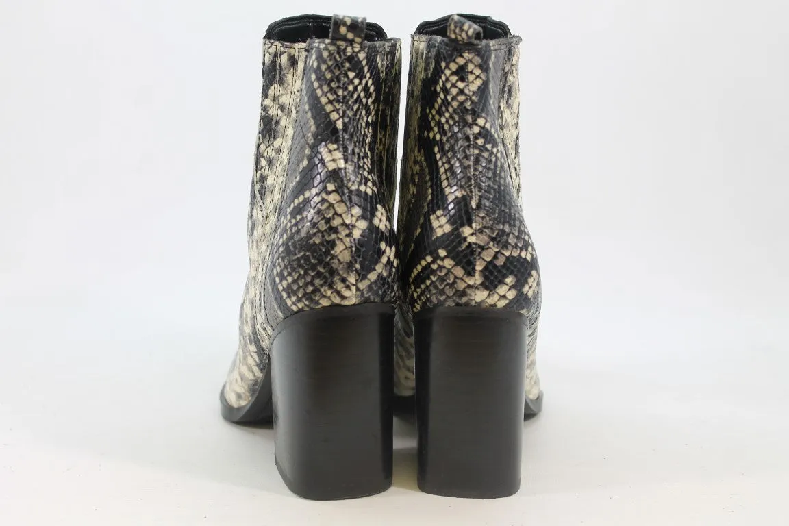 Marc Fisher Oshay2 Women's Black Snake Boots 9.5M(ZAP13586)