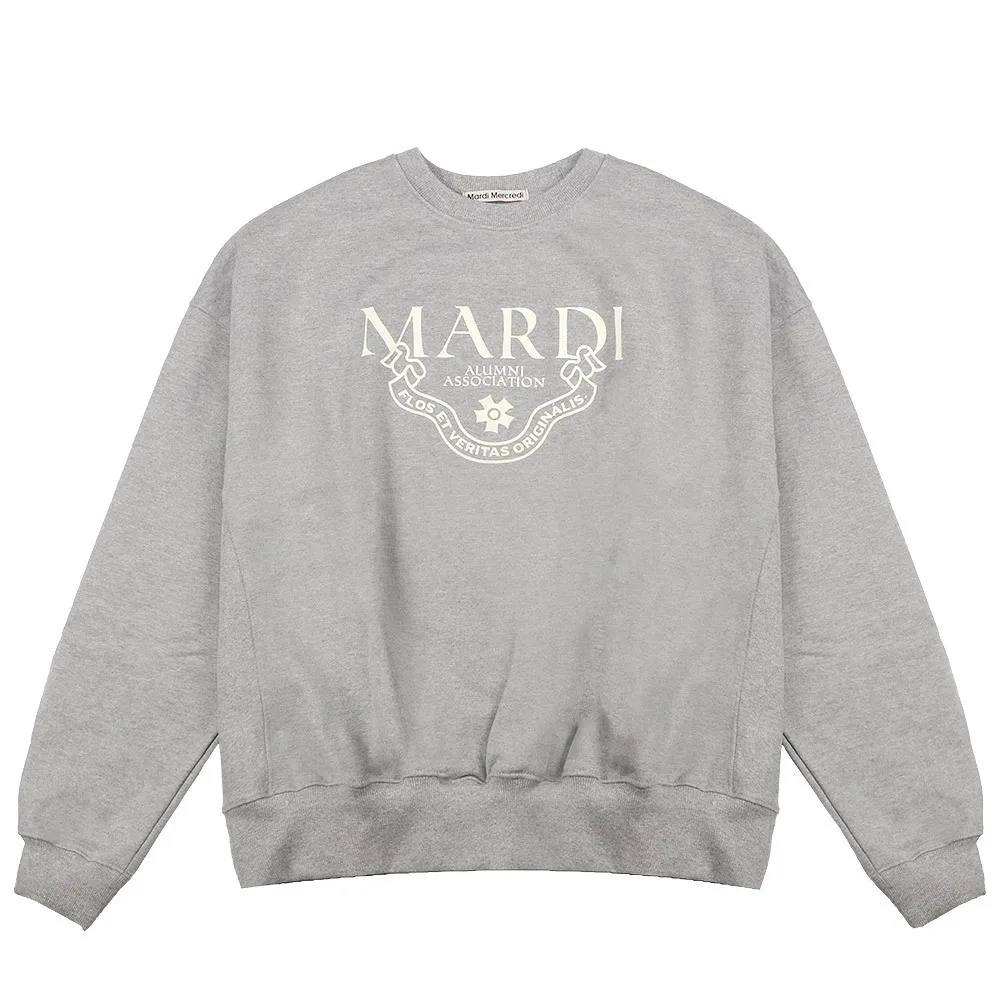 Mardi Mercredi  |Rib Street Style U-Neck Long Sleeves Plain Cotton Oversized