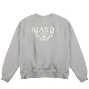 Mardi Mercredi  |Rib Street Style U-Neck Long Sleeves Plain Cotton Oversized