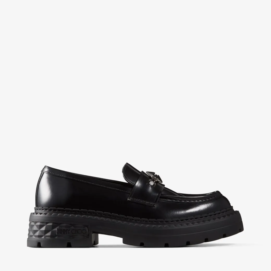 Marlow Diamond/f Black Soft Calf Leather Shoes