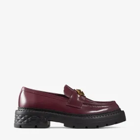 Marlow Diamond/f Garnet Soft Calf Leather Shoes