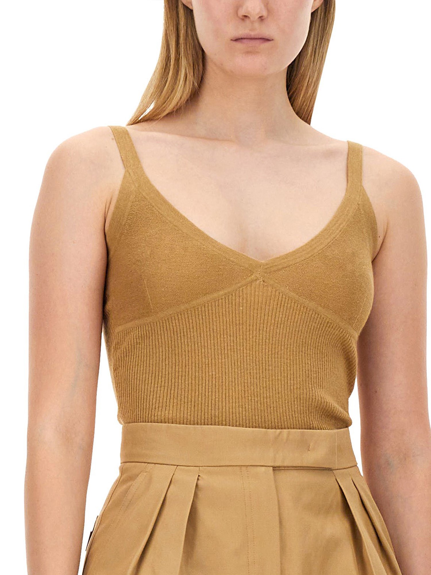 MAX MARA    CASHMERE BLEND GALLURA TOP