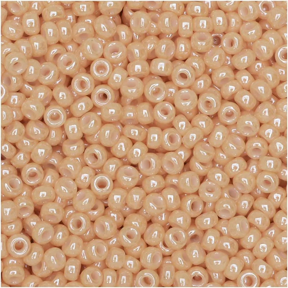 Miyuki Round Seed Beads, 11/0 Size, #593 Dark Beige Ceylon (8.5 Gram Tube)